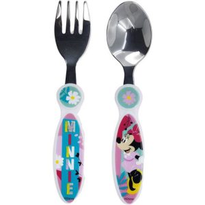 Set Cubiertos Metalicos Minnie Mouse Being More Minnie (STOR)