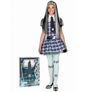 Disfraz Monster High Frankie Stein con peluca