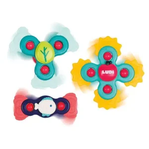 3 Spinners con ventosa para bebés – Ludi