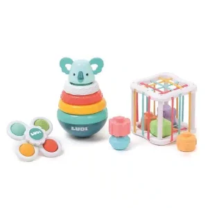 Conjunto de 3 juguetes de manipulación para bebés – Ludi
