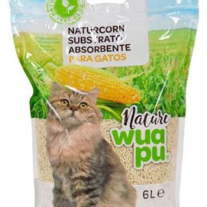 Sustrato aglomerante natural para gatos 6 L.
