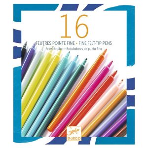 16 Rotuladores de punta fina (DJECO)