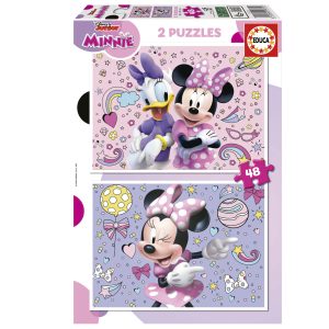 Puzzle Infantil Minnie 2×48 (EDUCA)