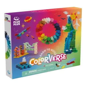 Aprende a construir: Superkit Colorverse 1000 piezas – Plus Plus