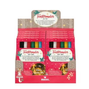 Kit de rotuladores para ventanas Navidad – Moses