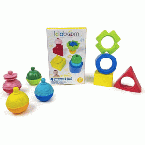 Geo formas y Cuentas Educativas 12 Piezas (LALABOOM)