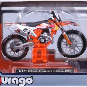Moto Metal SX-F Red Bull KTM 450 1/18 (BBURGO)