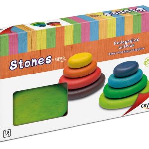 PIEZAS STONES MADERA DE COLOR (CAYRO)