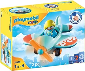 Avión con piloto1,2,3 (PLAYMOBIL)