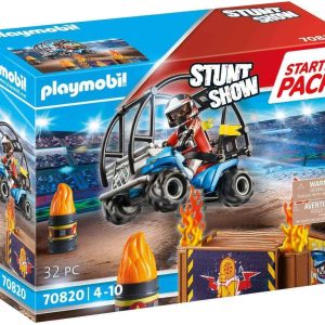 Stuntshow Starter Quad con Rampa de Fuego 70820 (PLAYMOBIL)