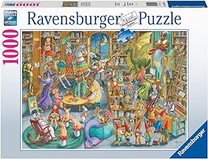 Puzzle 1000 Piezas una Noche en la Biblioteca (RAVENSBURGER)