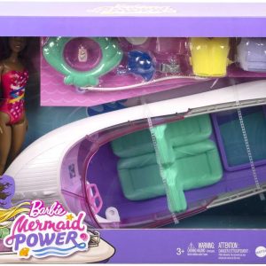 Barbie Mermaid Power Barco con Muñecas (MATTEL)