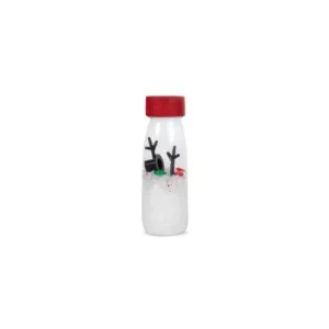 Botella sensorial con sonido Muñeco de nieve – Petit Boum