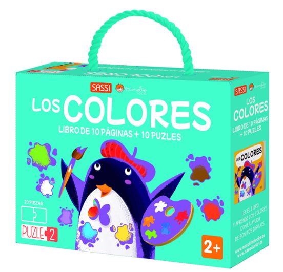 Manolito Books Los Colores – Libro de 10 Páginas + 10 Puzzles de 20 Piezas