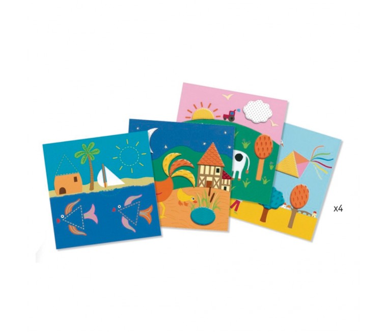 HUELLAS Y FORMAS JUEGO DE PLASTILINA 9891 (DJECO) - Imagen 2