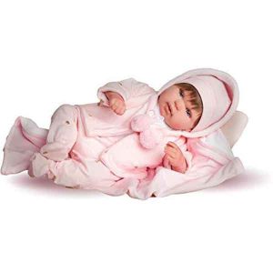 Muñeca Reborn 45cm con Pelo y Manta