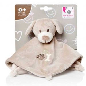 Doudou Perrito Sonajero Marrón 26cm