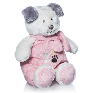 Peluche Perrito Tomy Sonajero Rosa
