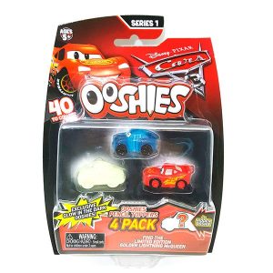 Ooshies Cars Pack 4 Mini Figuras Personajes