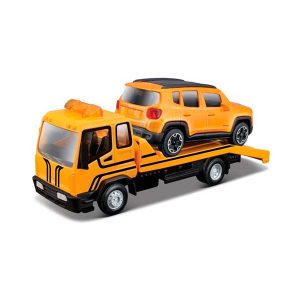 Burago Camión Grua con Coche Amarillo