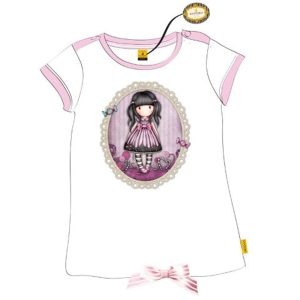 Camiseta Gorjuss Blanco y Rosa Talla 6 SANTORO