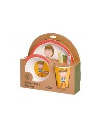 Vajilla Bambú 5 Piezas Cowgirl (WALKING MUM)