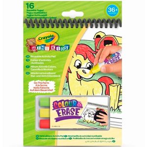 Libro Colorea y Borra Granja