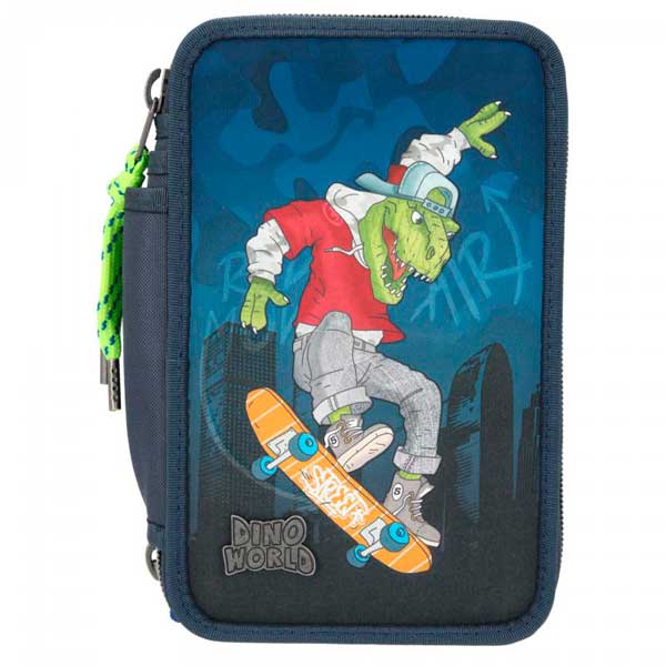 Dino World Estuche Triple Skater