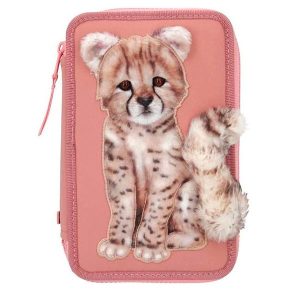 Top Model Estuche Triple Urban Jungle Leopardo