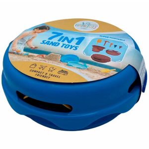 Cubo de Playa 7 en 1 azul (CompacToys)