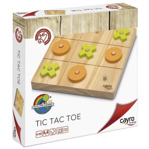 Juego Tic Tac Toe Tres en Raya de Madera (CAYRO)