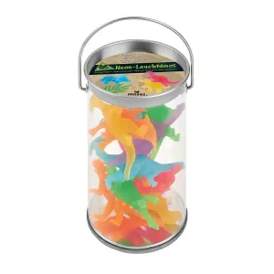 Bote de 12 dinosaurios neón – Moses