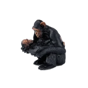 Figura Mamá y Bebé Chimpancé | Little Wild