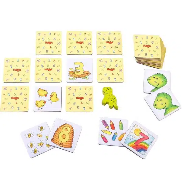 Juego de cartas Dino de los números – Haba - Imagen 2