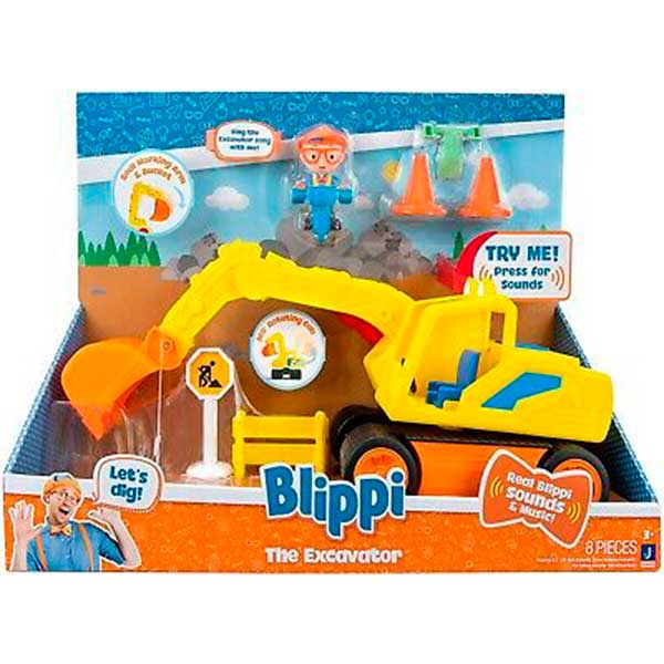 Blippi Vehicle Excavadora con Sonidos