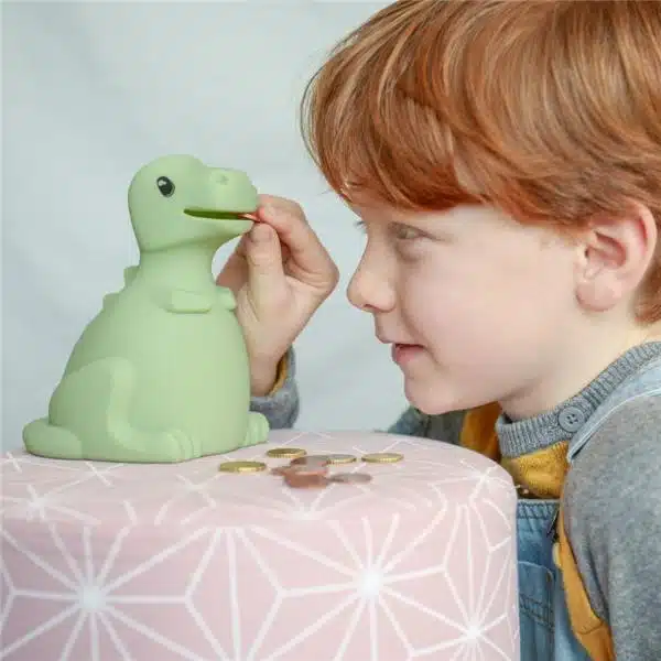 Hucha blandita Dinosaurio verde – Kidywolf - Imagen 5