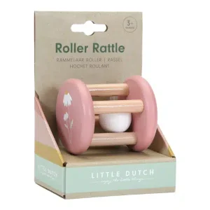 Sonajero roller rosa flores y mariposas – Little Dutch