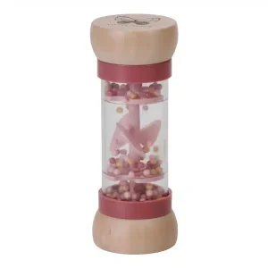 Sonajero de lluvia rosa flores y mariposas  – Little Dutch