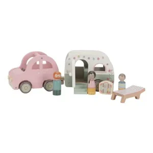 Coche y caravana de madera – Little Dutch