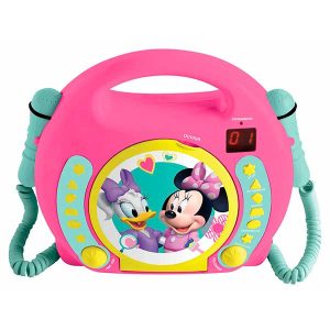 Reproductor CD con 2 Microfonos Minnie Mouse
