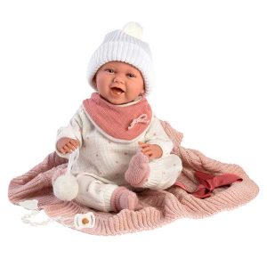 Muñeca Mimi Bebé con Manta y Sonidos 42cm