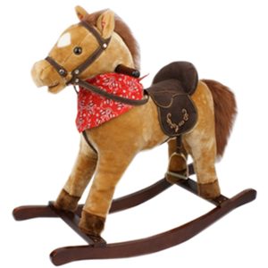 Balancín Caballo Infantil Marrón con Sonidos