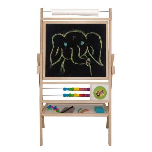 Pizarra Infantil Madera Natural 4en1 98cm