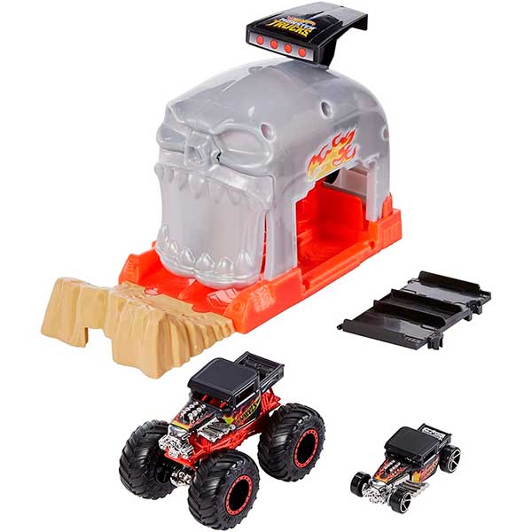 Hot Wheels Monster Trucks Lanzador Bone Shaker