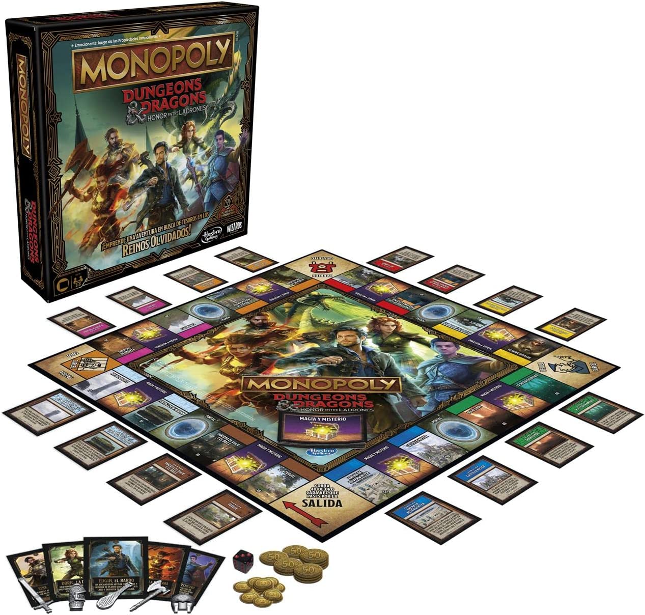 Juego Monopoly Dungeons and Dragons Honor entre Ladrones (HASBRO)