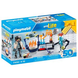 71450 Playmobil My Life – Investigador con robots