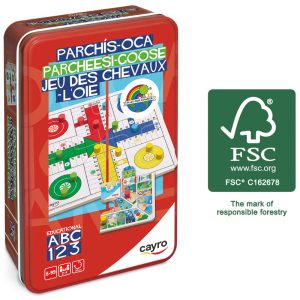 PARCHÍS OCA CAJA DE METAL