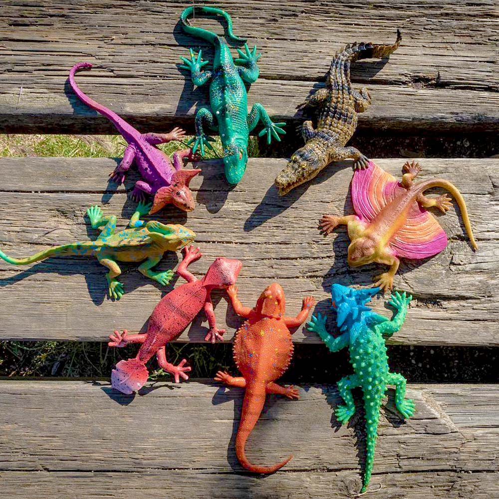 Muñeco estirable Dragón crestado | Reptiles - Imagen 2