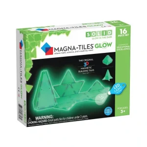 Set de 16 piezas imantadas que brillan en la oscuridad – Magna-Tiles