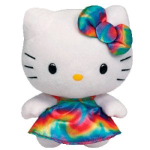 Peluche Hello Kitty Rainbow 15cm